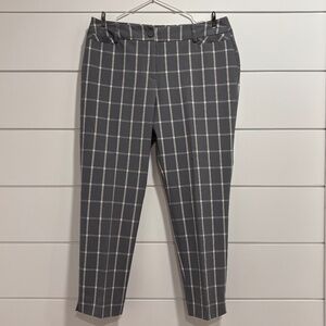 Cleo petites Everybody ankle pants grey and white size 10 petite